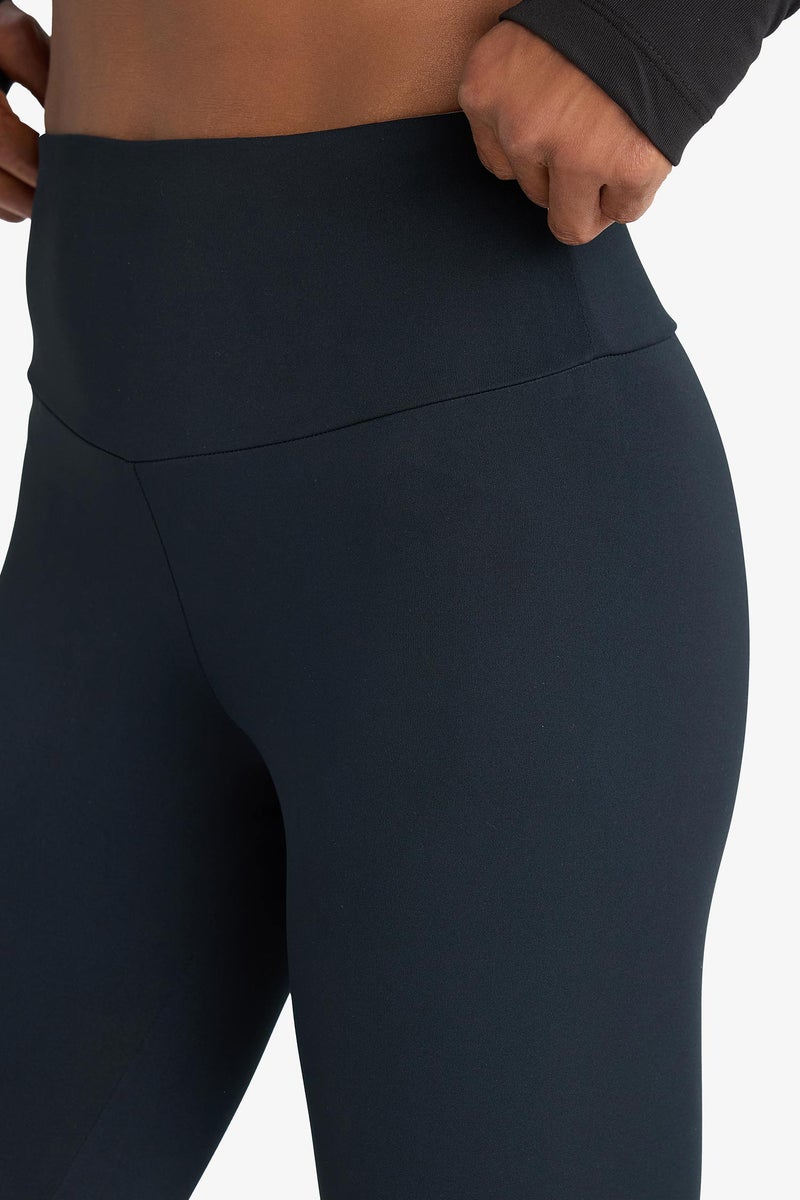DeFacto Black Woman DeFactoFit High Waist Printed Stretchy Sports Leggings Casual - Image 5